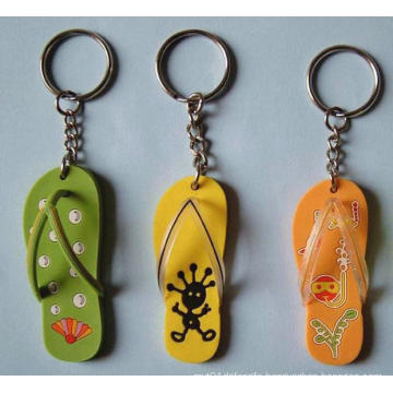 Custom Cute Promotional Shoes Shape PVC Lovely Keychain (GZHY-HA-012)